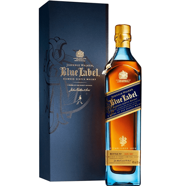 JOHNNIE WALKER BLUE LABEL 1LTR 40% Alc Vol
