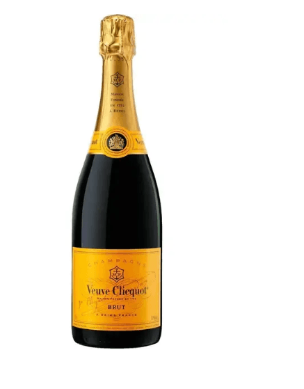 VEUVE CLICQUOT CHAMPAGNE YELLOW LABEL NAKED 750ML 12% ABV